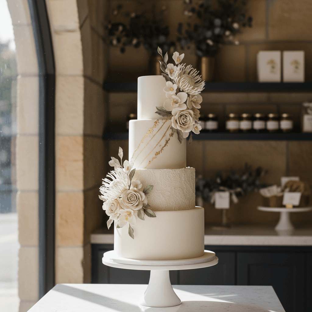 Wedding cake by Sunset Cakery - Organic cakes | Delicious desserts | Eastern Suburbs Sydney
