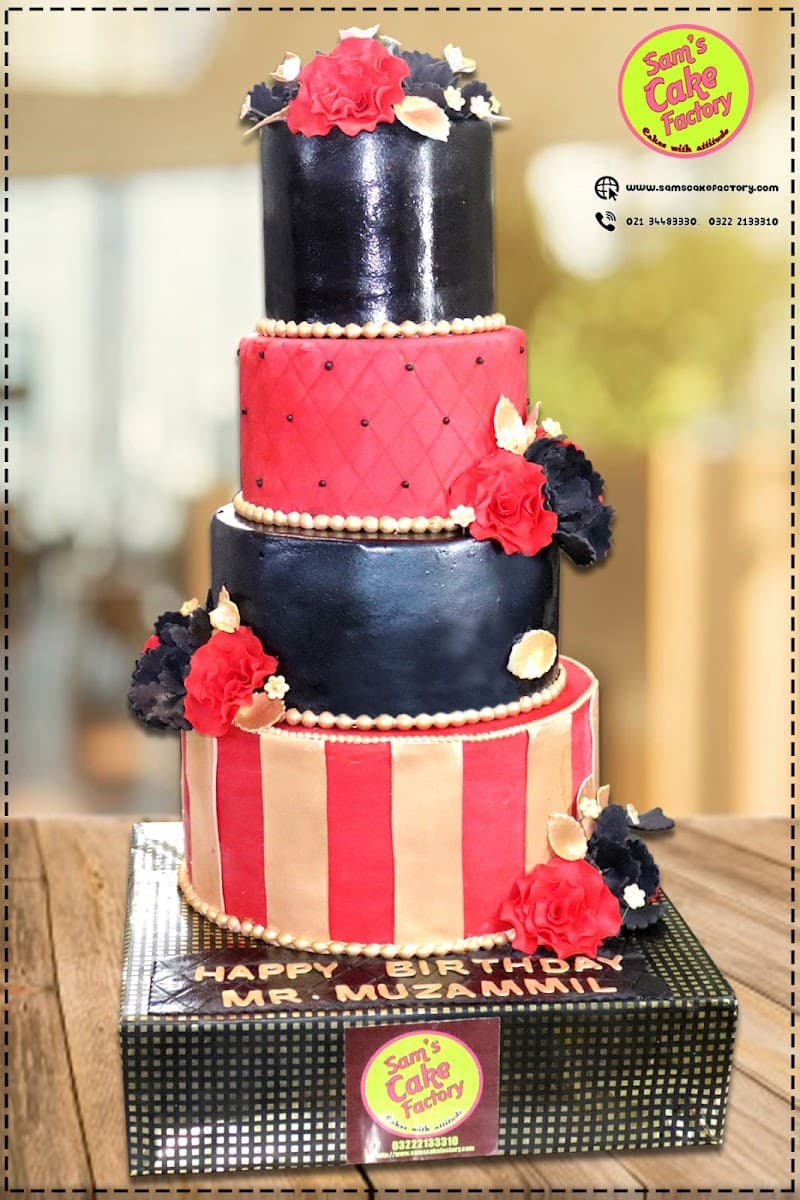 Wedding cake by Sam's Cake Factory