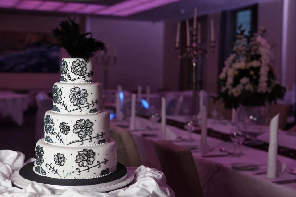 Wedding cake by Cakes of Distinction