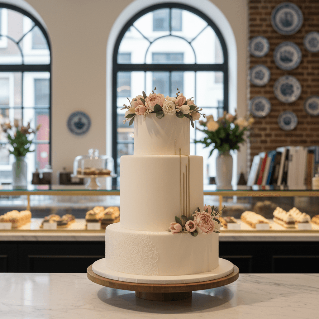 Wedding cake by Verjaardagstaarten Rotterdam | Bruidstaarten | Sugarcoat Cakes