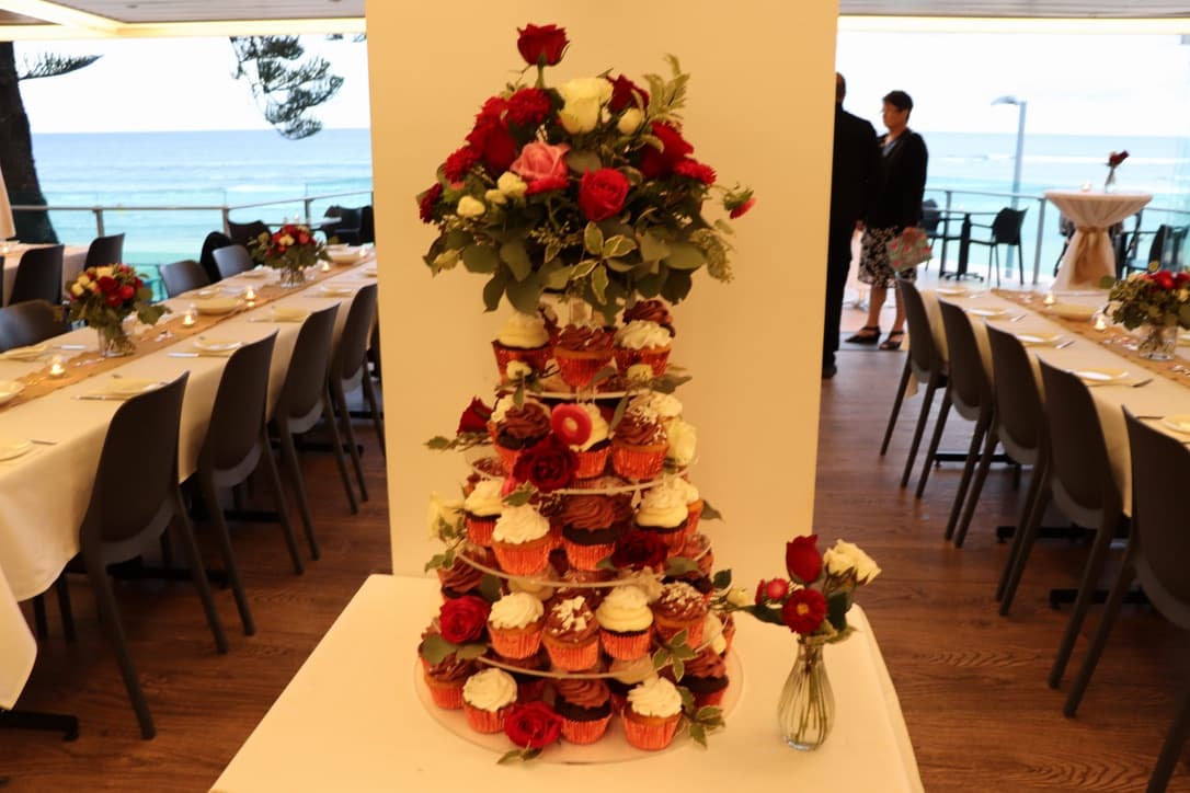 Wedding cake by Karma Cupcakes