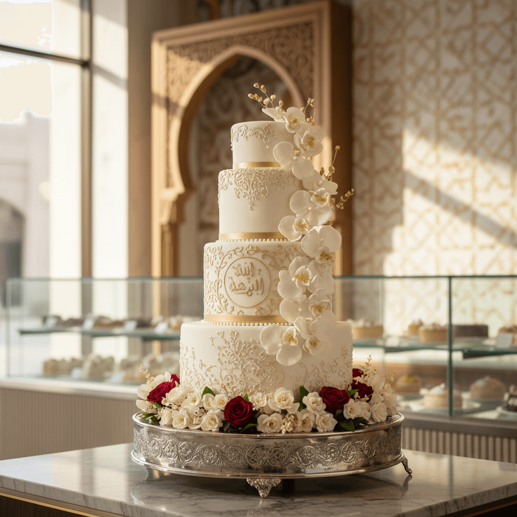 Wedding cake by Lafete Cakes & Flowers | Cake Shop Abu Dhabi | Flower shop Abu Dhabi