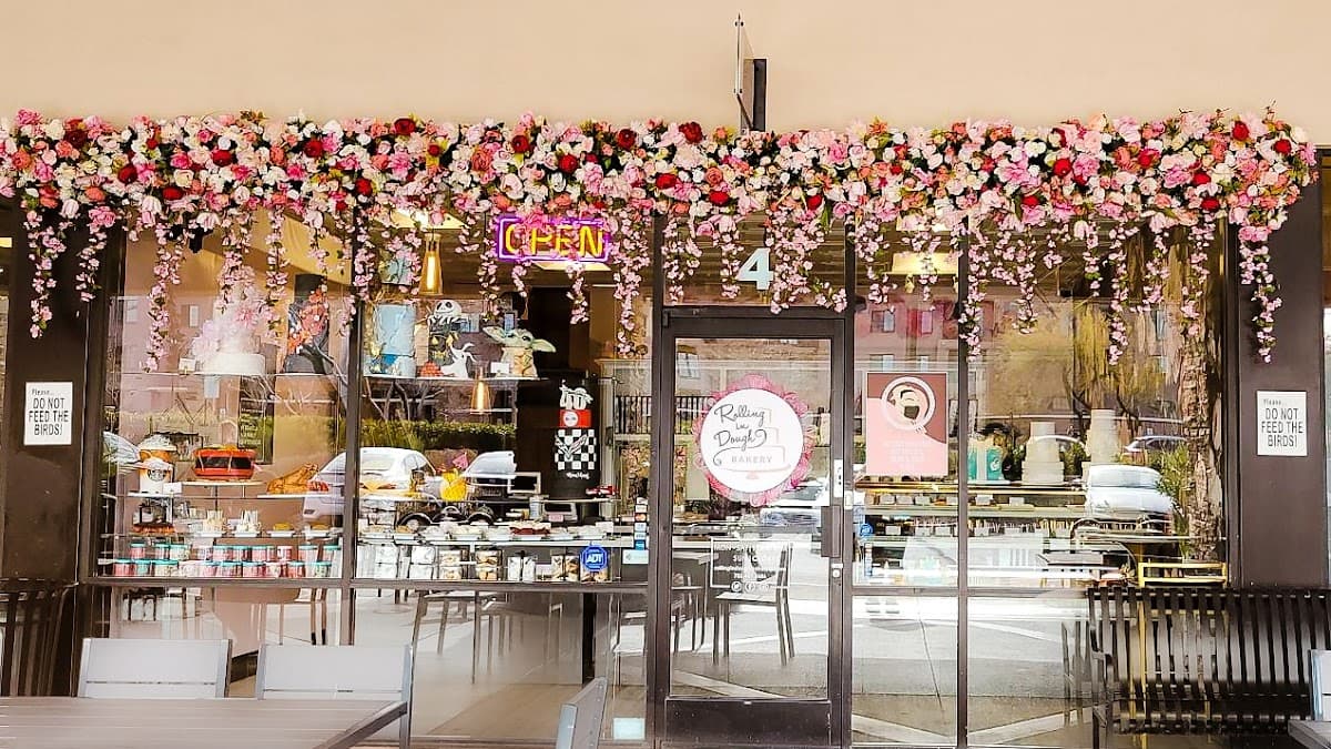 Wedding cake by Rolling In Dough Bakery