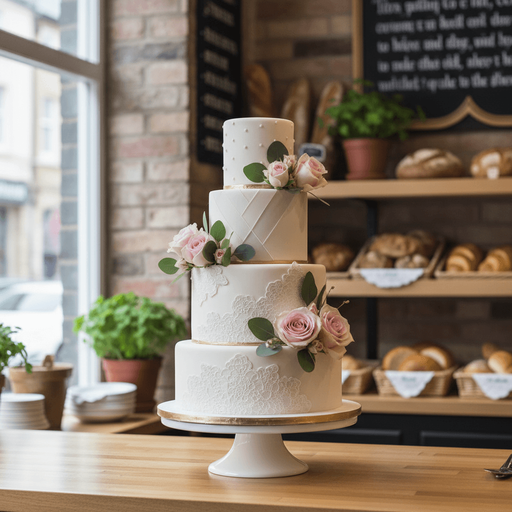 Wedding cake by Pearly Cakes