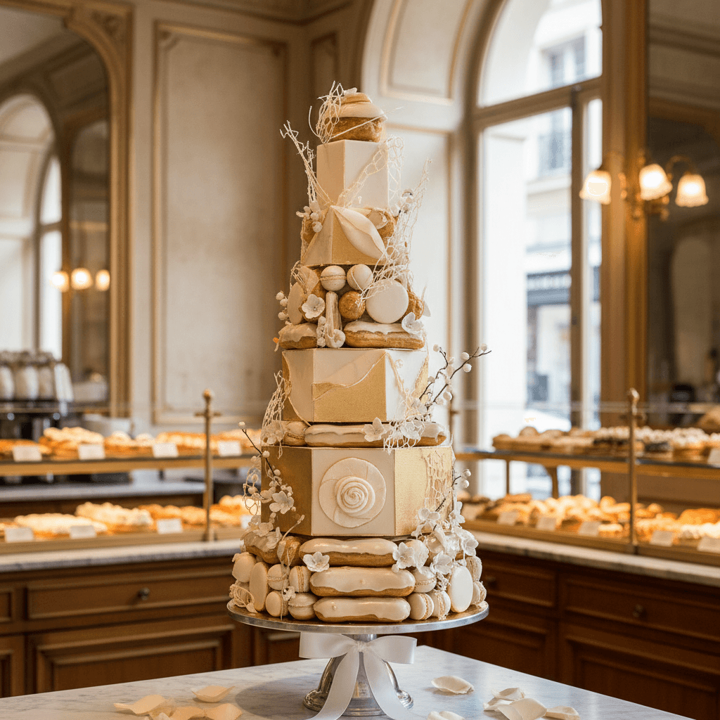 Wedding cake by Aux Petits Cakes