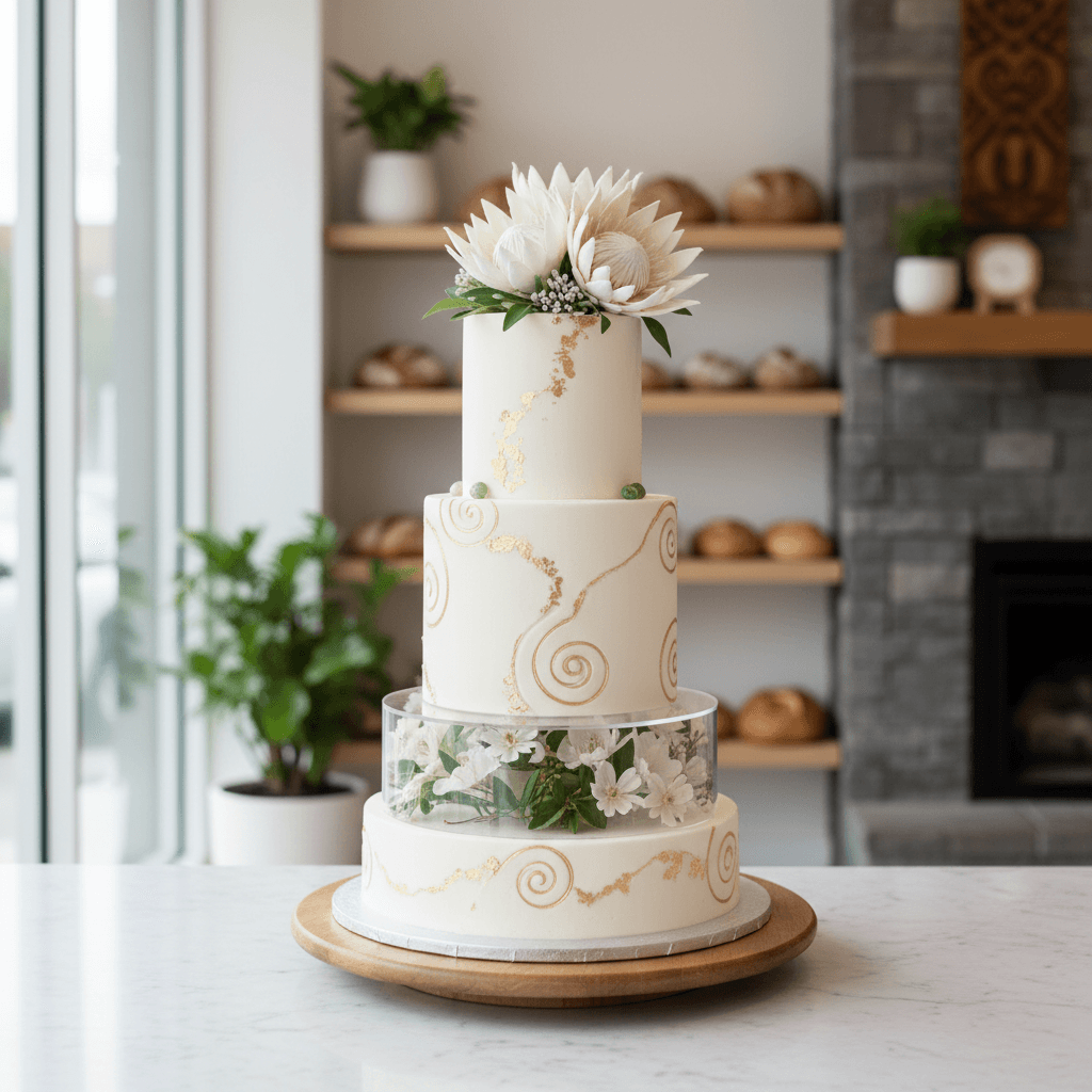 Wedding cake by The House of Cakes & Event Styling