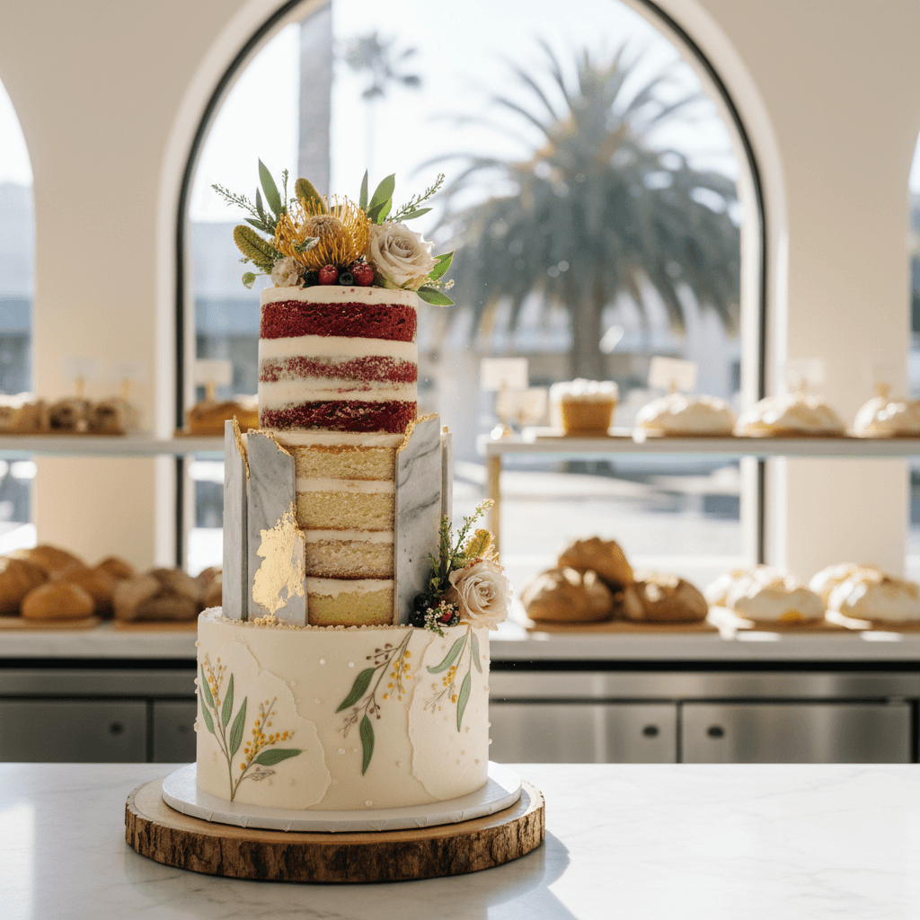 Wedding cake by Cozy Cake Adelaide - Grenfell St