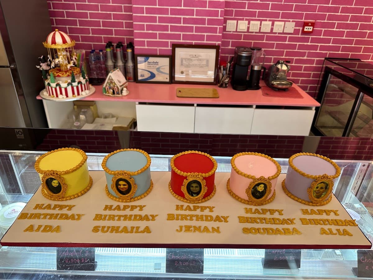 Wedding cake by JM WILLIS CAKES & BAKED GOODIES W.L.L “American Bakery”