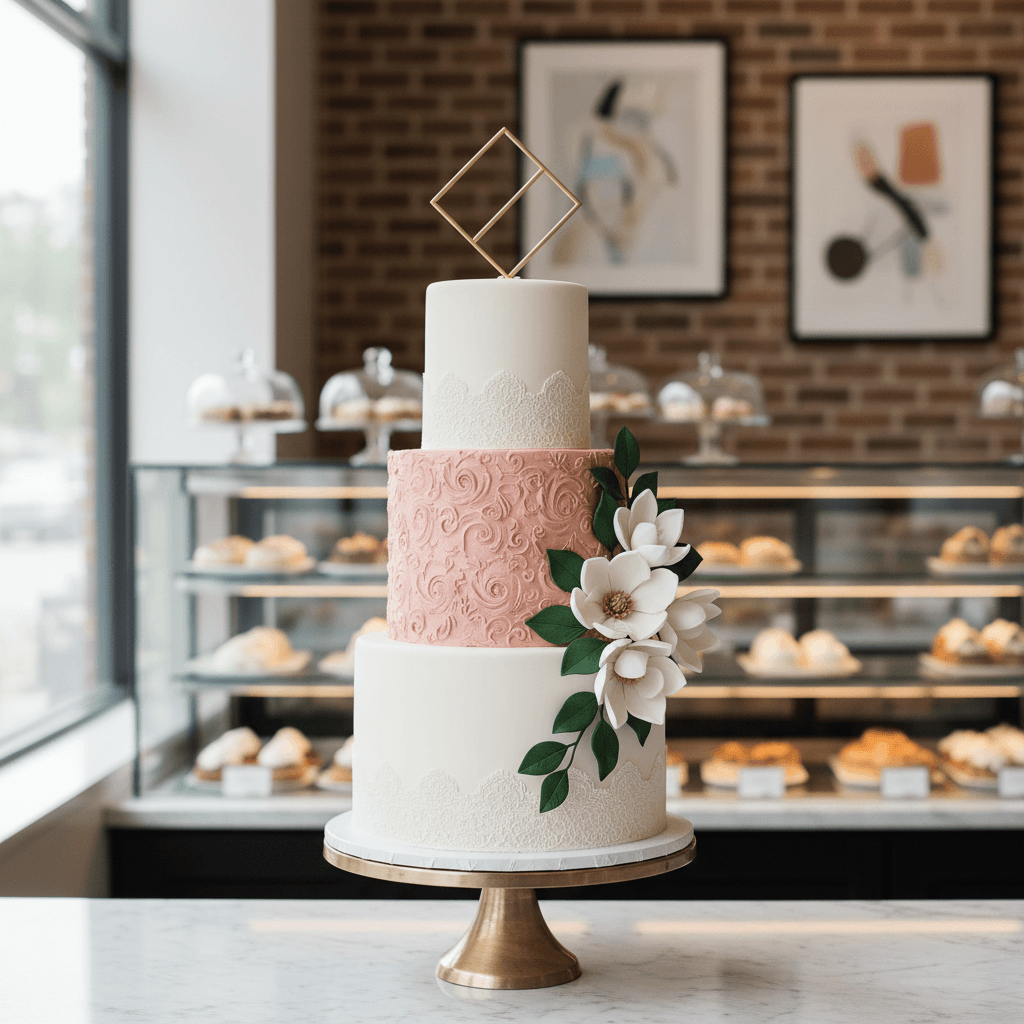 Wedding cake by Marcella's Cakery