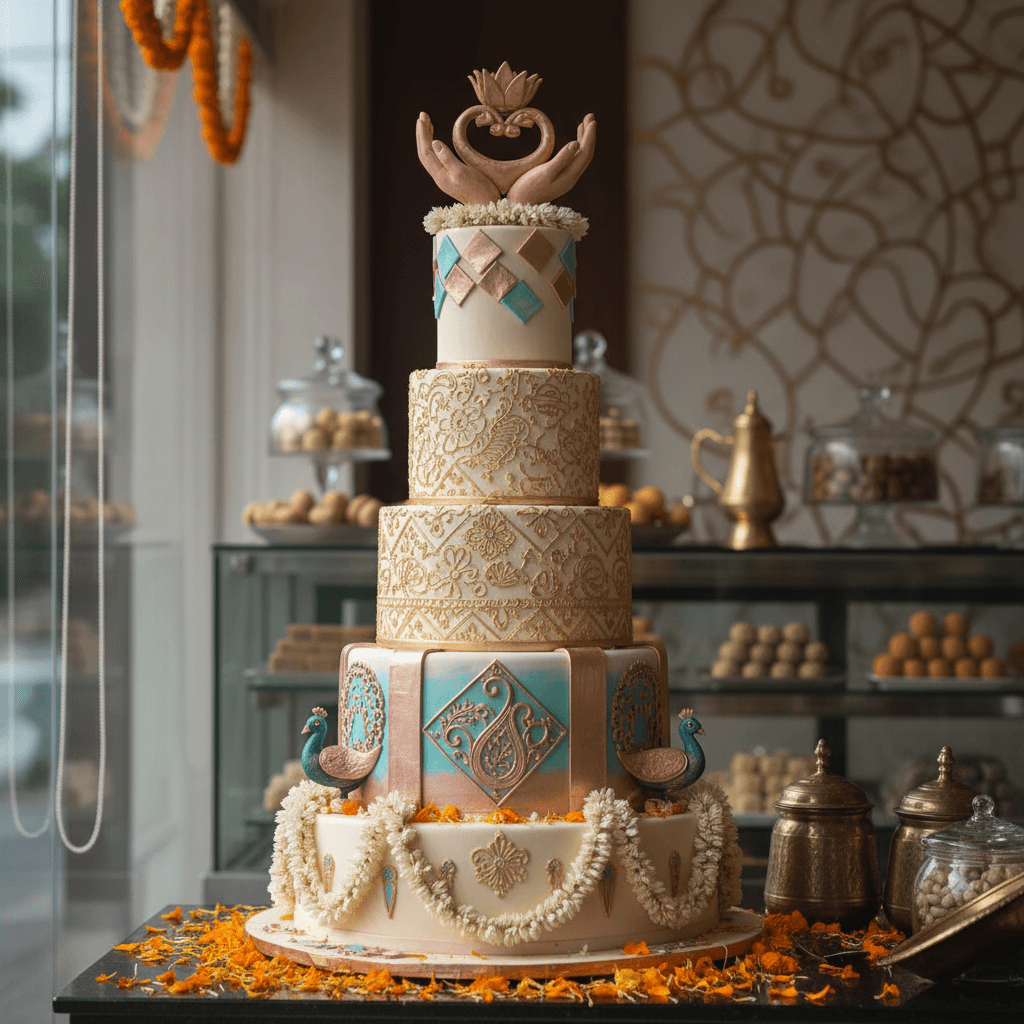 Wedding cake by THE CAKE CORNER BAKERY