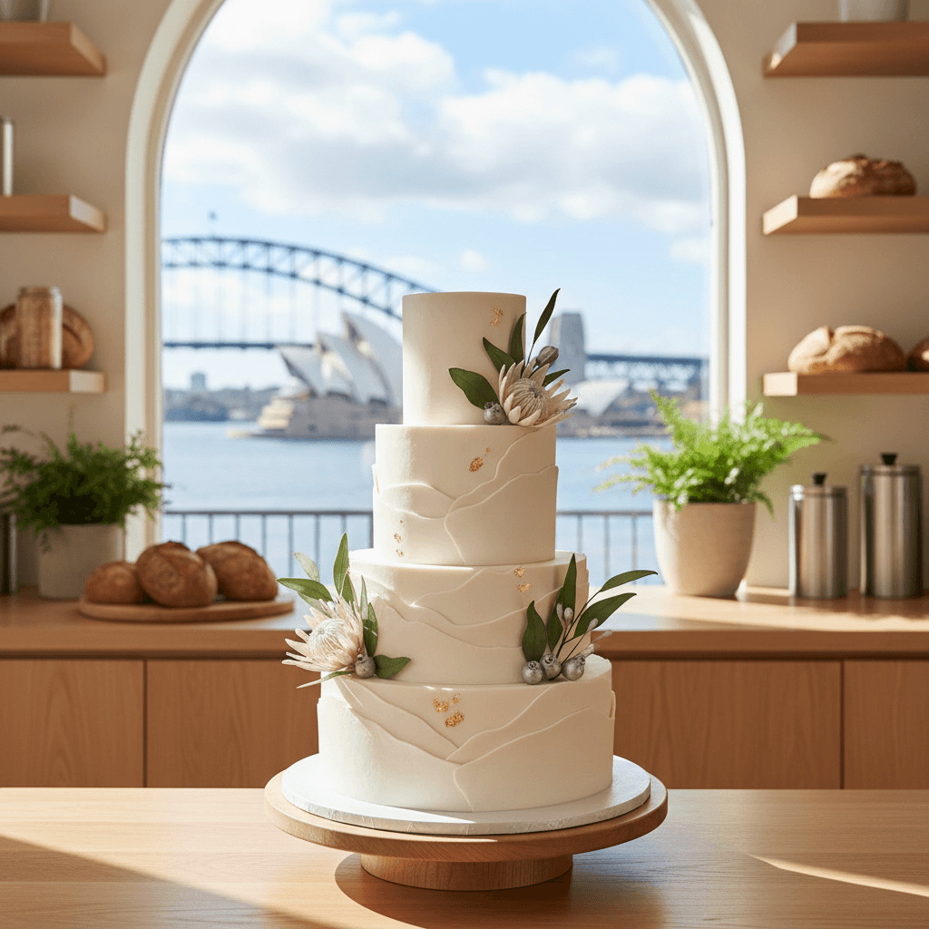 Wedding cake by Dessert Wagon AU