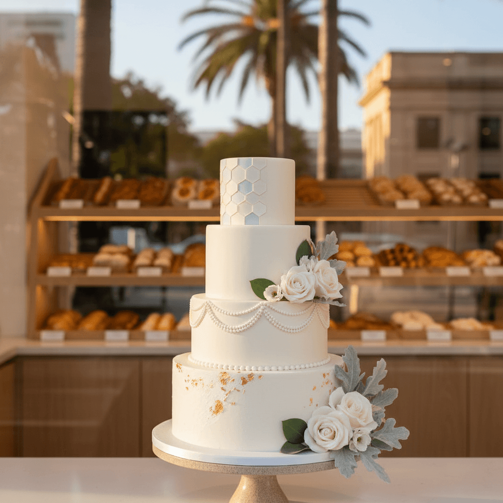 Wedding cake by Petite Crumb