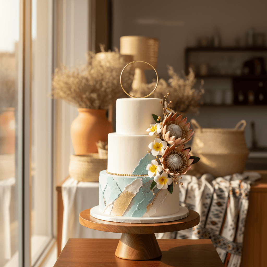 Wedding cake by Home Treats Etc