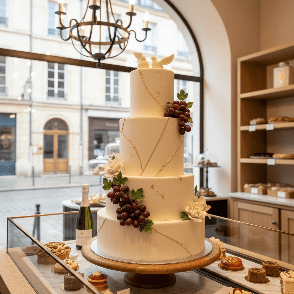 Wedding cake by Pâtisserie MI CIELO