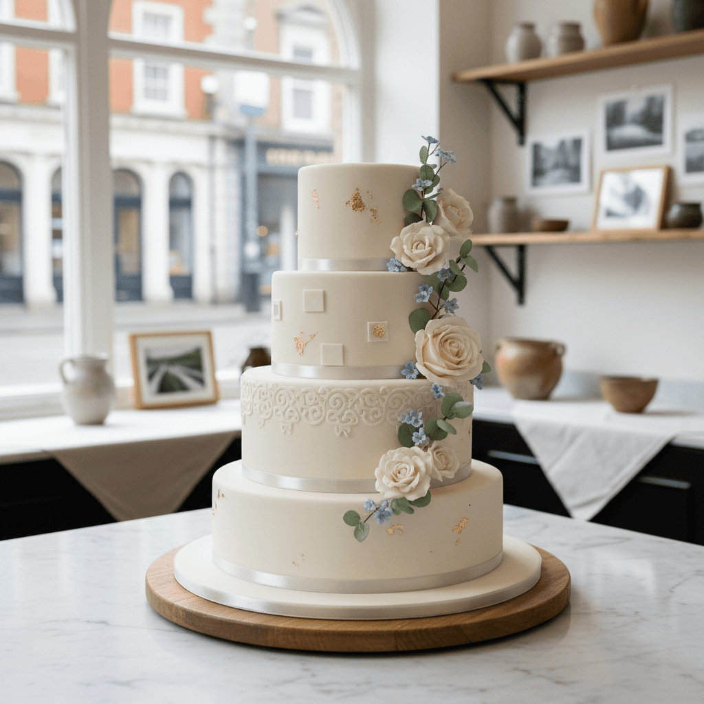 Wedding cake by Cake me away Dublin