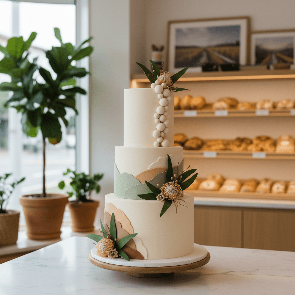 Wedding cake by Jolly Cakery
