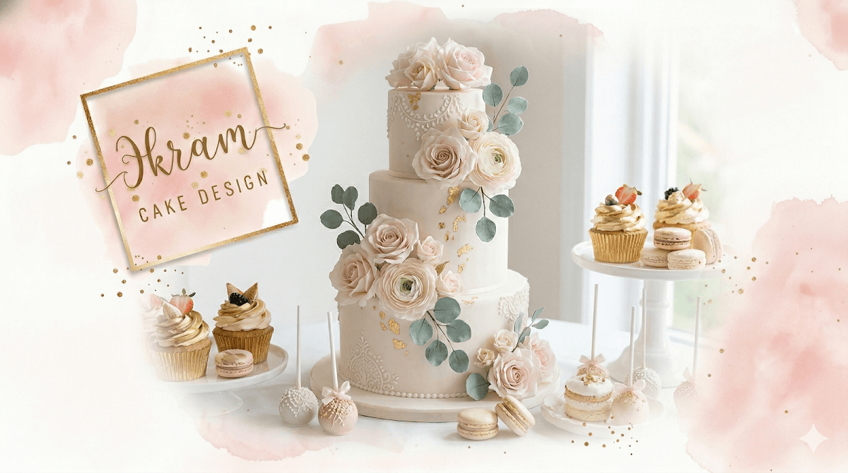 Wedding cake by Ikram cake design