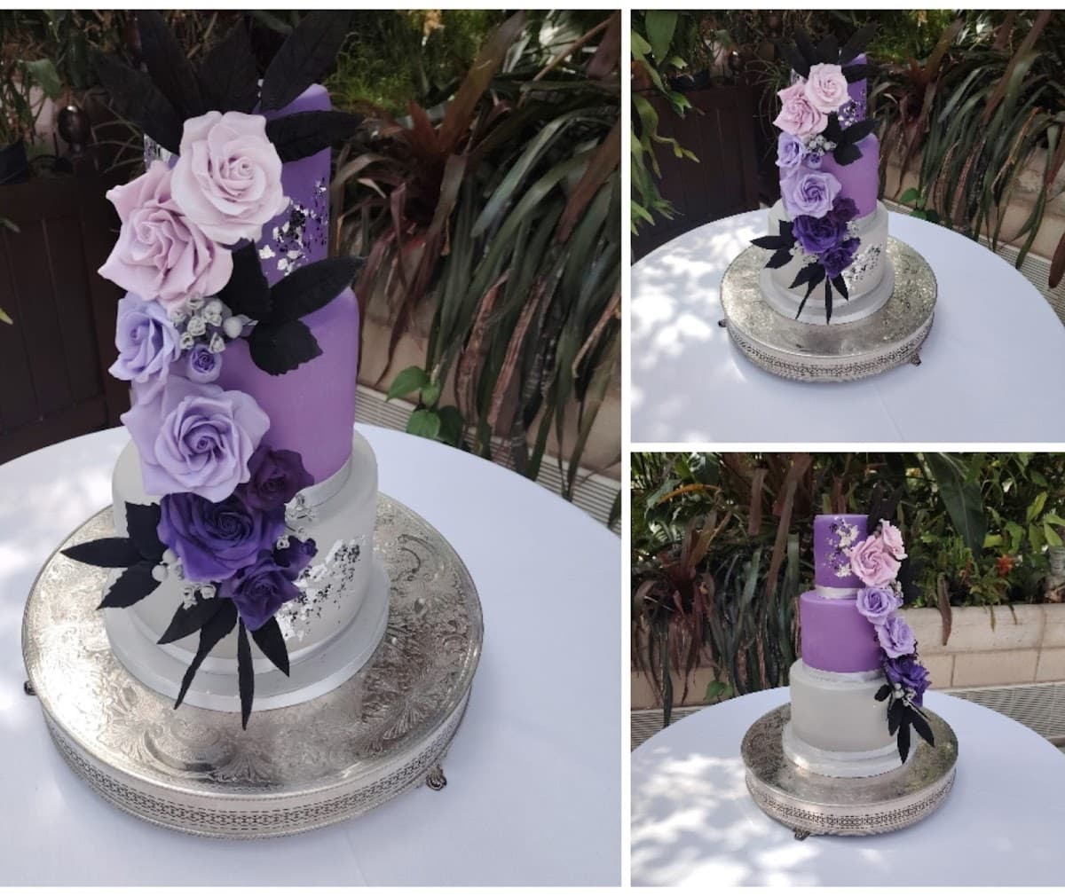 Wedding cake by Cake on the Lake