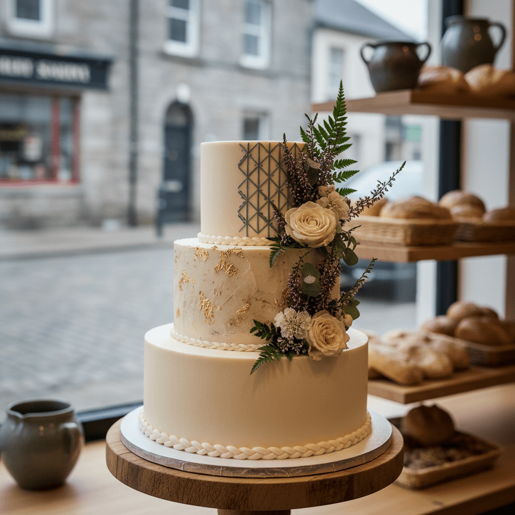Wedding cake by Galway Cakery Café