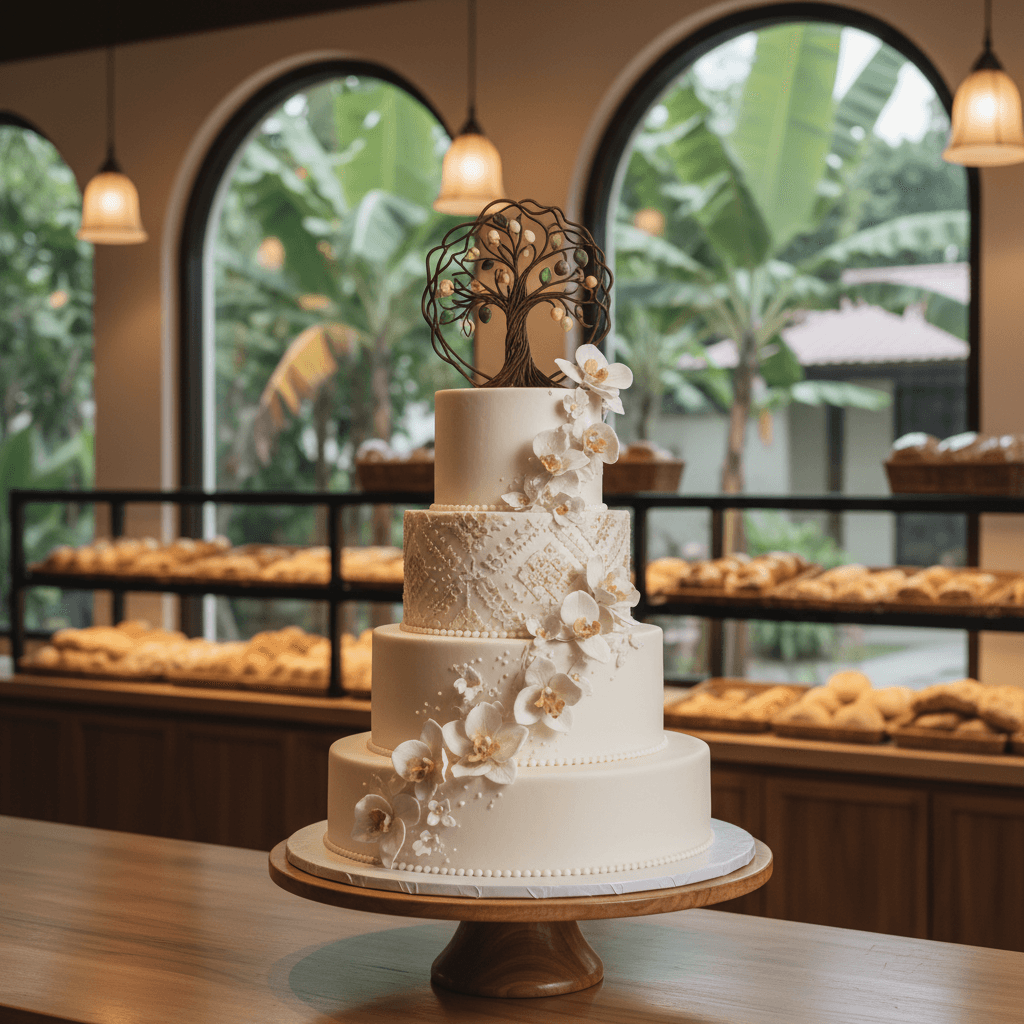 Wedding cake by Customize Cakes by Ericka