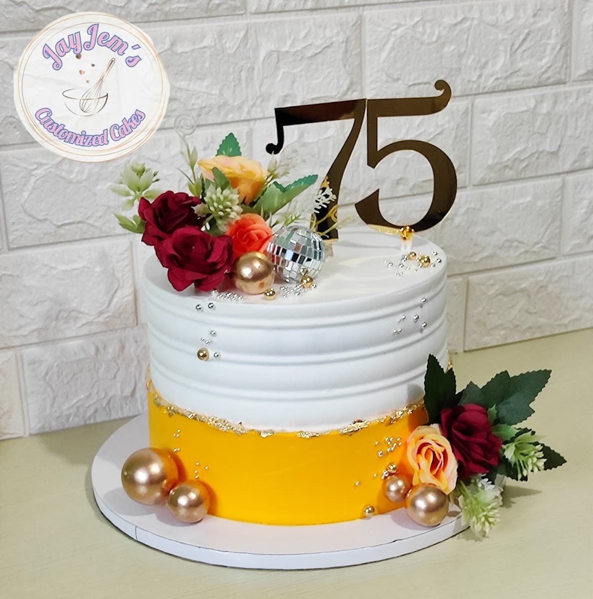 Wedding cake by JayJem's Customized Cakes and Sweet Creations