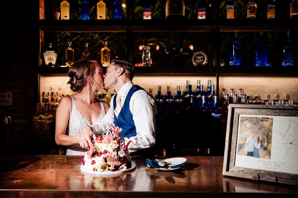Wedding cake by Bake Bake Philly