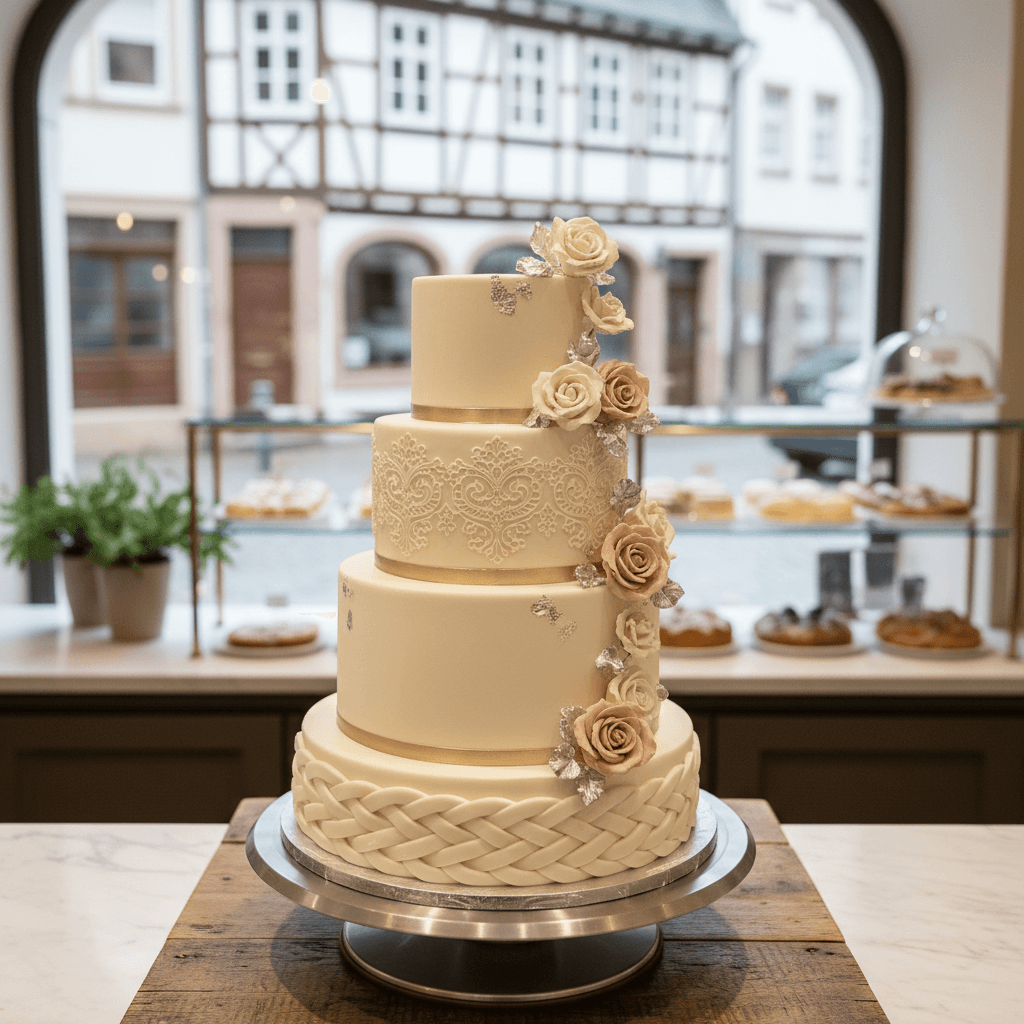Wedding cake by Rausch's Konditorei & Backerei