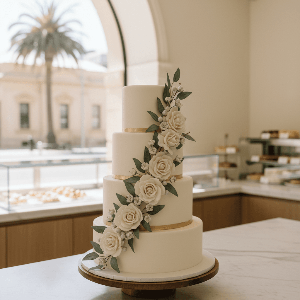 Wedding cake by Cake Date