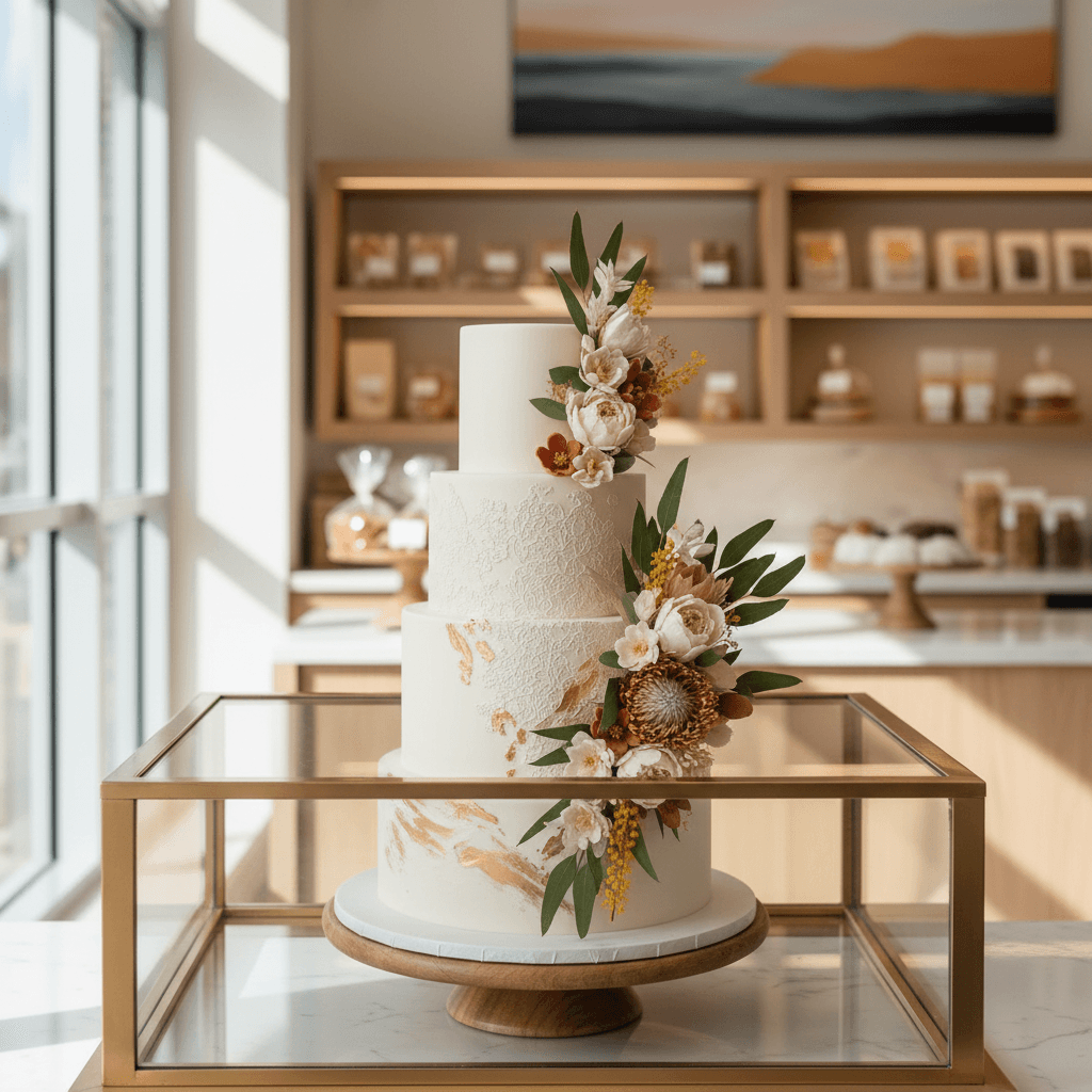 Wedding cake by Heavenly Cakes and Sweets