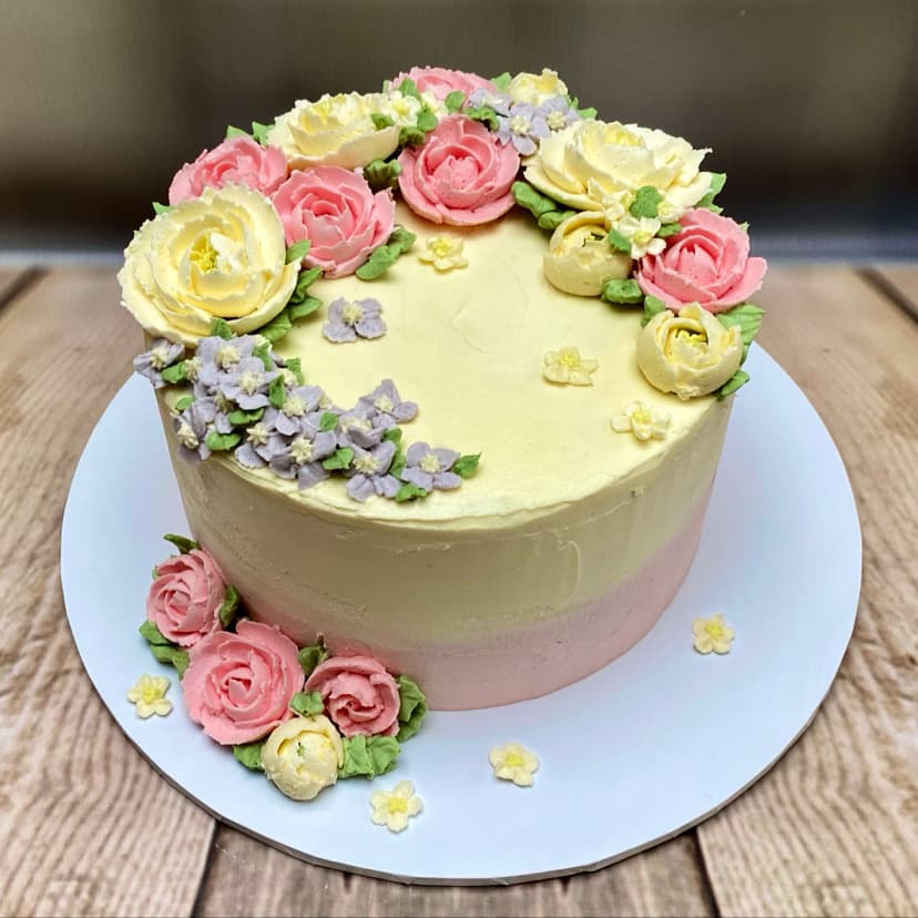 Wedding cake by Bluebird Bakery