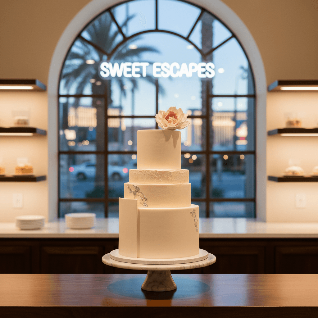 Wedding cake by Crown Bakery