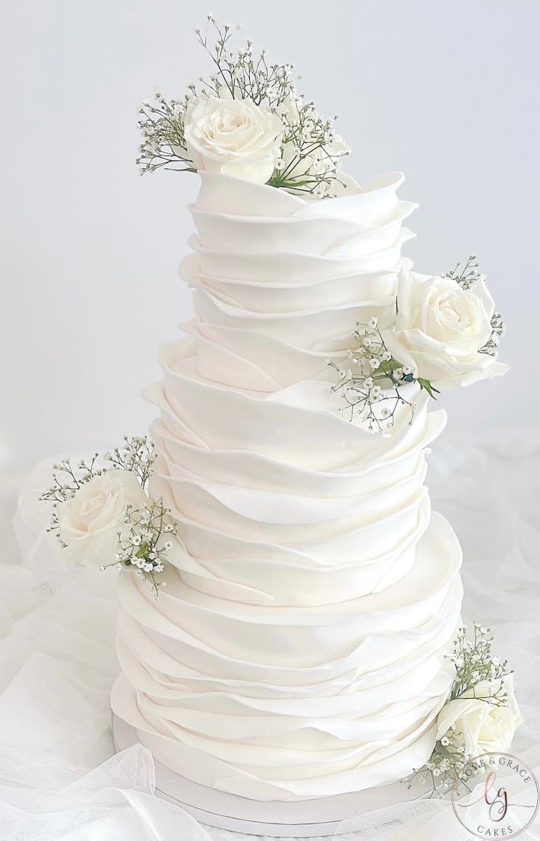 Wedding cake by Love & Grace cakes
