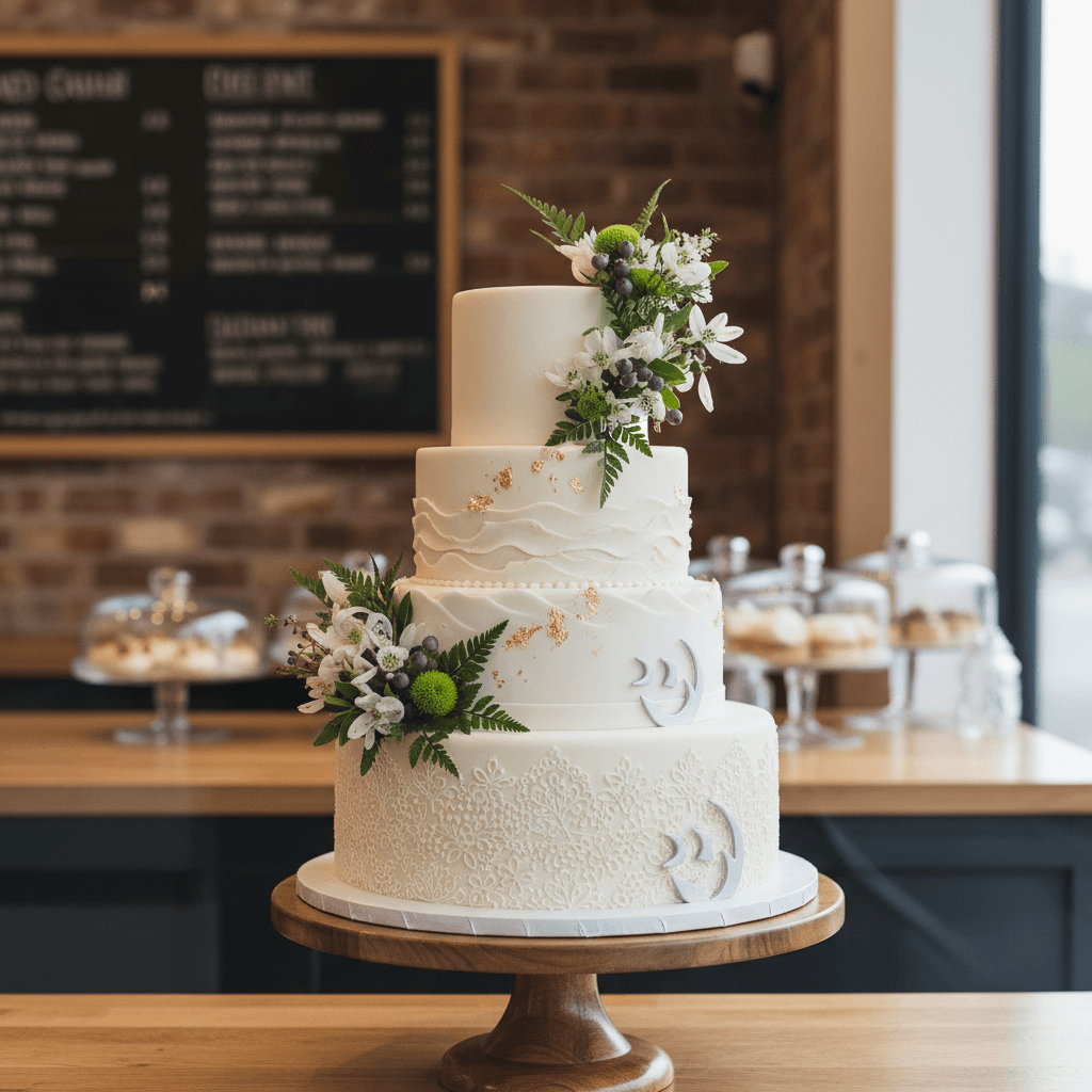 Wedding cake by Celebration Cakes Auckland