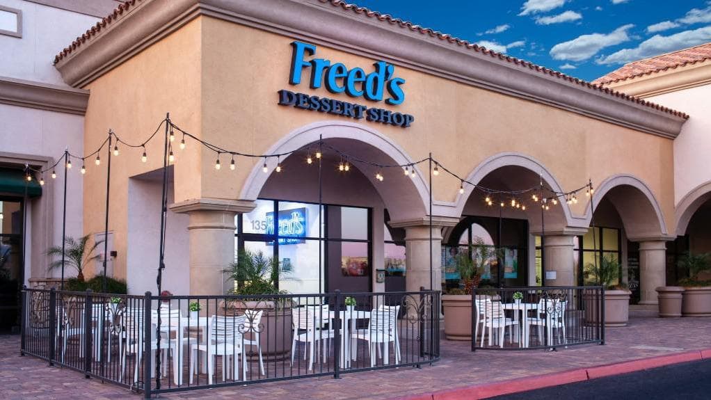 Wedding cake by Freed's Dessert Shop