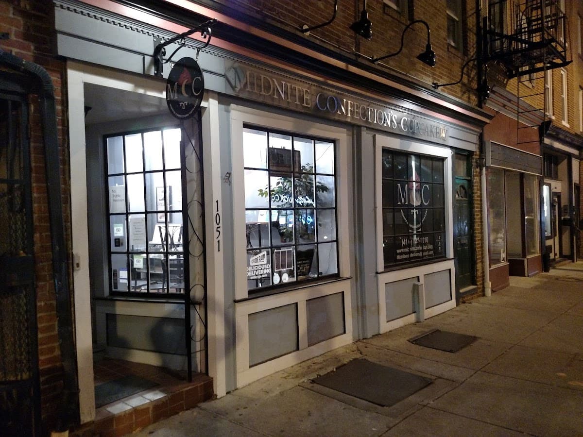 Wedding cake by Midnite Confections Cupcakery