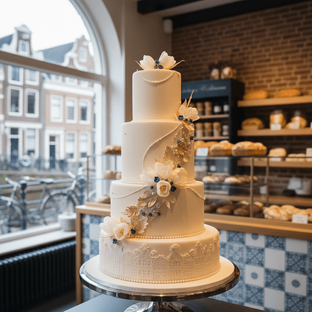Wedding cake by Amsterdam wedding cakes