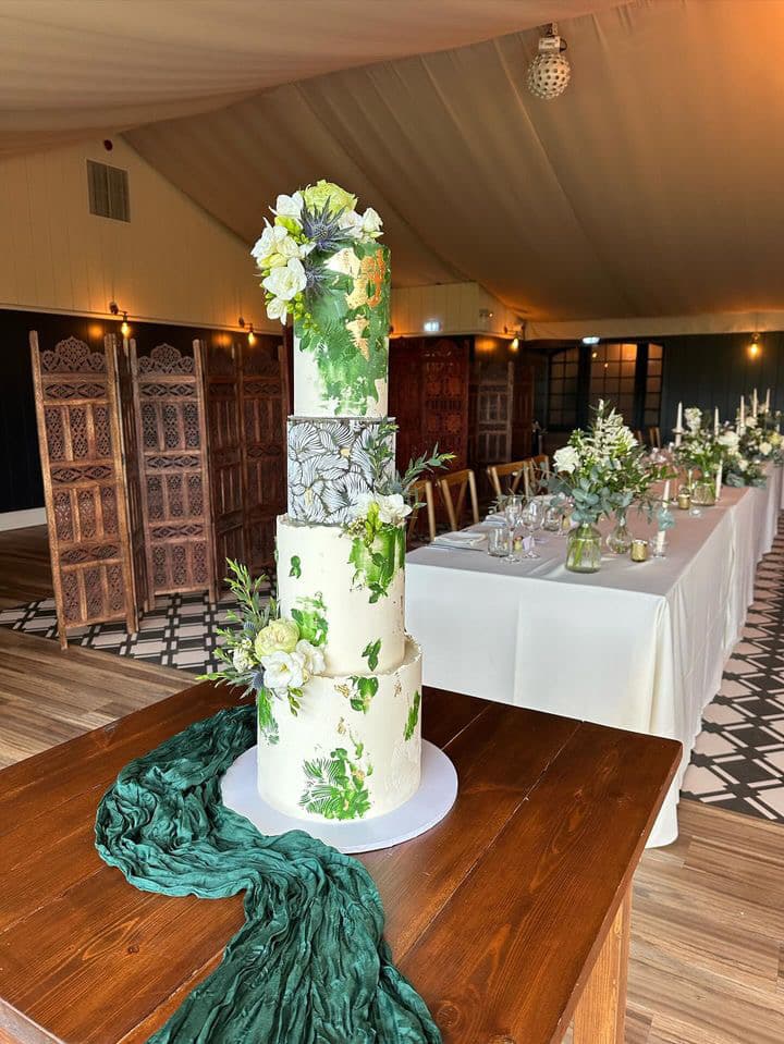 Wedding cake by Zara's Cakery