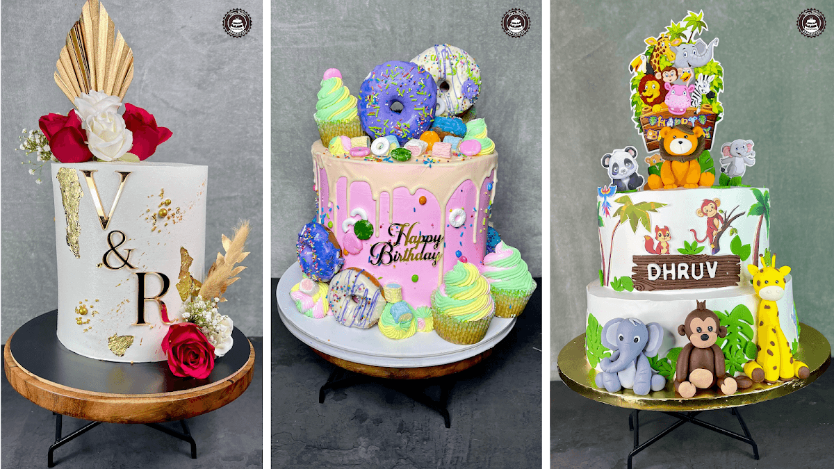 Wedding cake by Pure Bakes - Homemade Customised Cakes | Wedding Cakes | First Birthday Cakes | Engagement Cakes | Trending Cakes