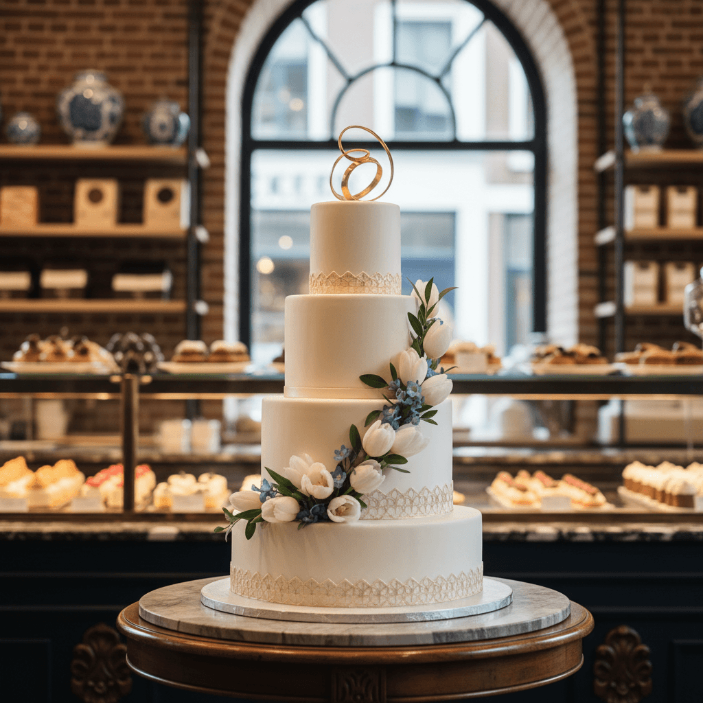Wedding cake by American Baking Company - ABC