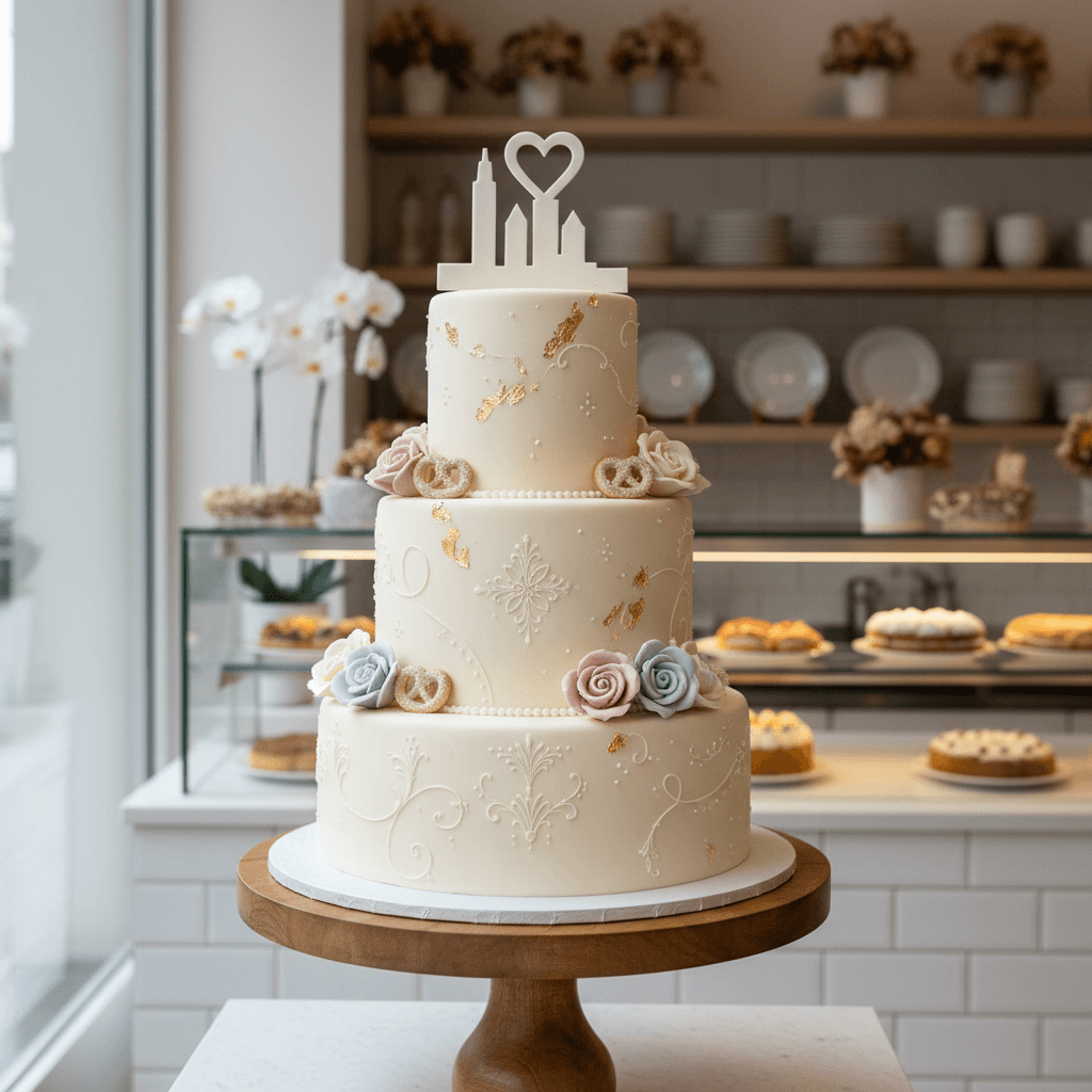 Wedding cake by Confiserie Jamin